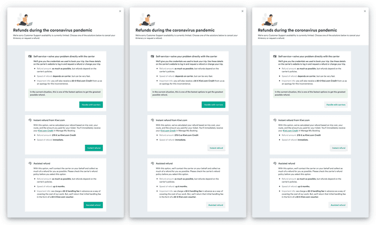 A long page with buttons in 3 different configurations: 1. everything primary, 2. one primary
  and the rest secondary, 3. everything secondary.